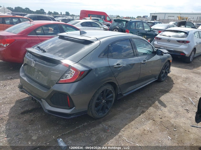 Vin: shhfk7h47hu307228, lot: 3095340, honda civic sport 20174