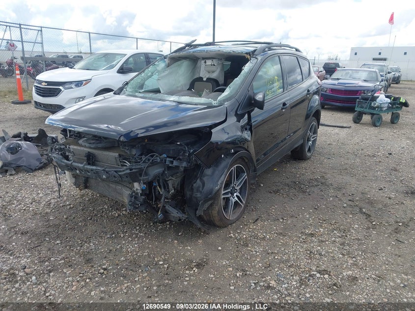 Vin: 1fmcu9hd6kua27496, lot: 3095357, ford escape sel 20192