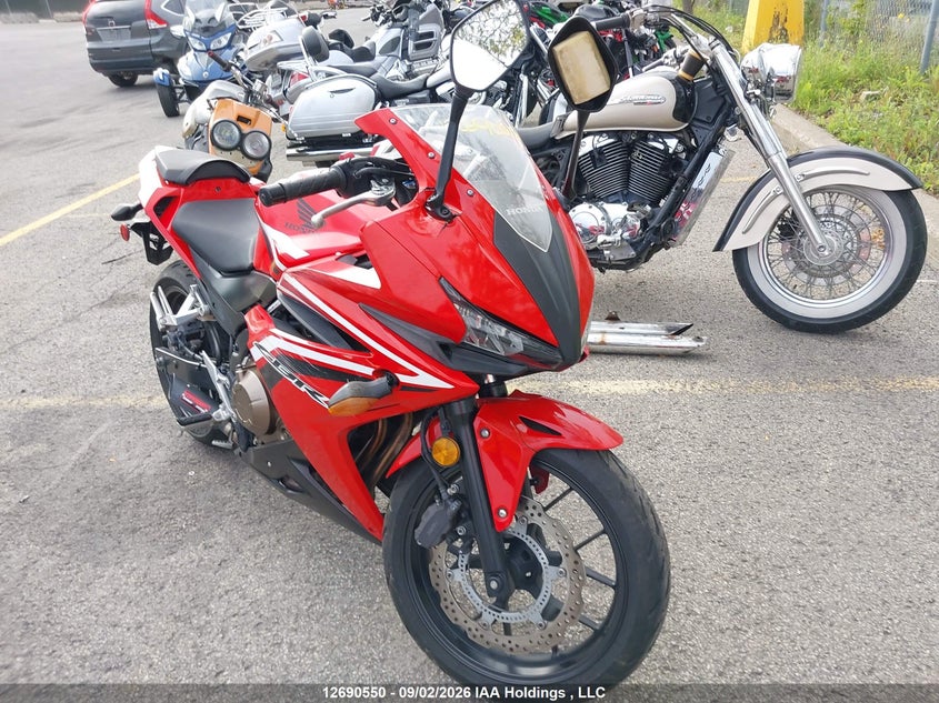 2016 Honda Cbr500 Ra-Abs, Front, IAAI, VIN MLHPC442XG5300485