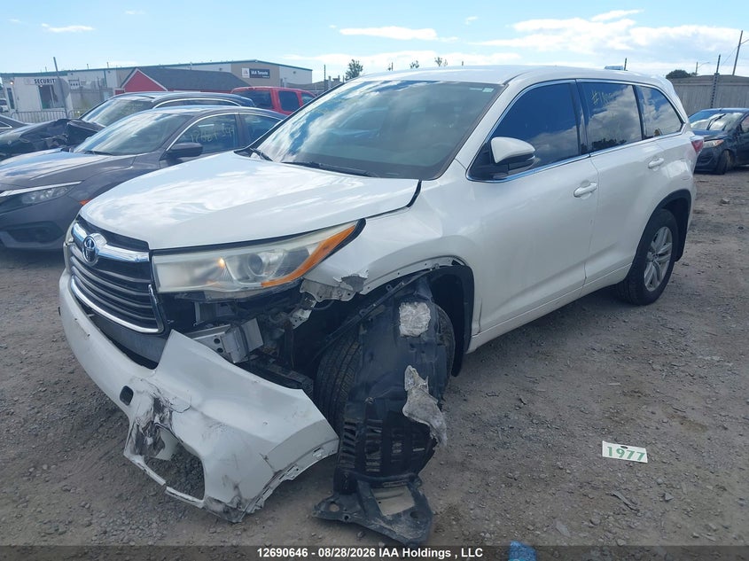 Vin: 5tdbkrfh1gs294262, lot: 3095458, toyota highlander le 20162