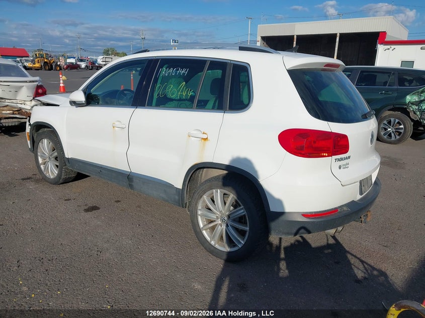 Vin: wvgbv7axxcw573161, lot: 3095575, volkswagen tiguan 20123