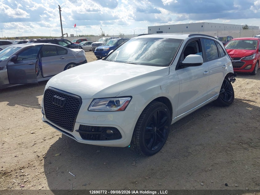 2017 Audi Q5, Левый зад, IAAI, VIN WA1C2AFP0HA020248 — фото 2