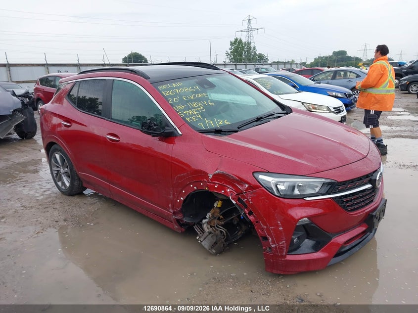 2020 Buick Encore Gx, Right Side, IAAI, VIN KL4MMCSL6LB118846