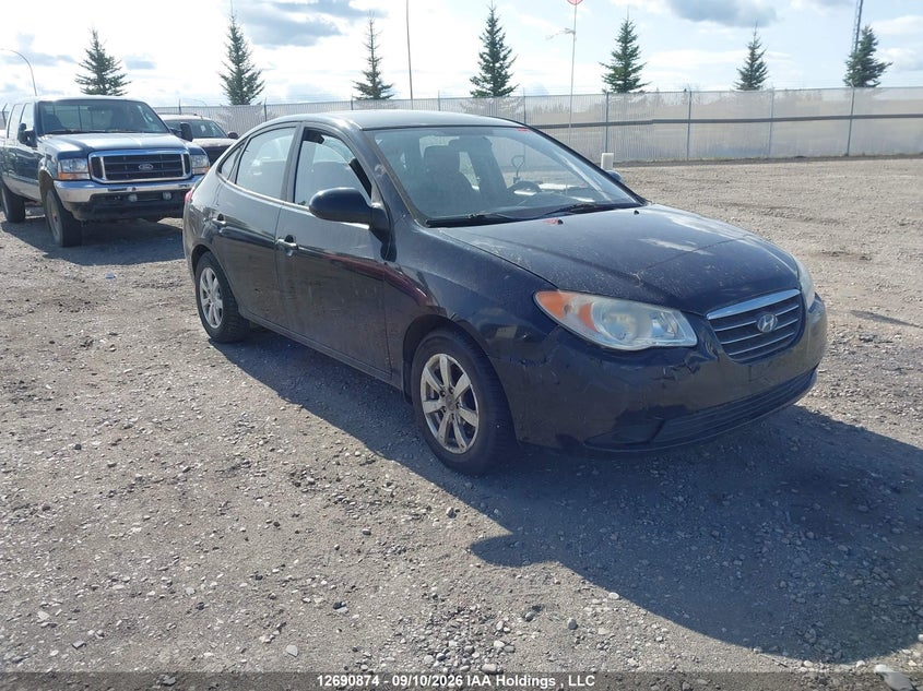 2009 Hyundai Elantra Gl/L, Front, IAAI, VIN KMHDU45D59U820875
