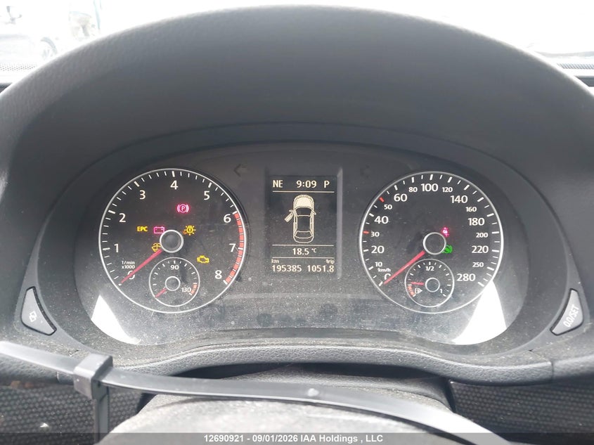 2012 VOLKSWAGEN PASSAT SEDAN 2.5L I-5 DOHC, VVT, REGULAR , 170HP