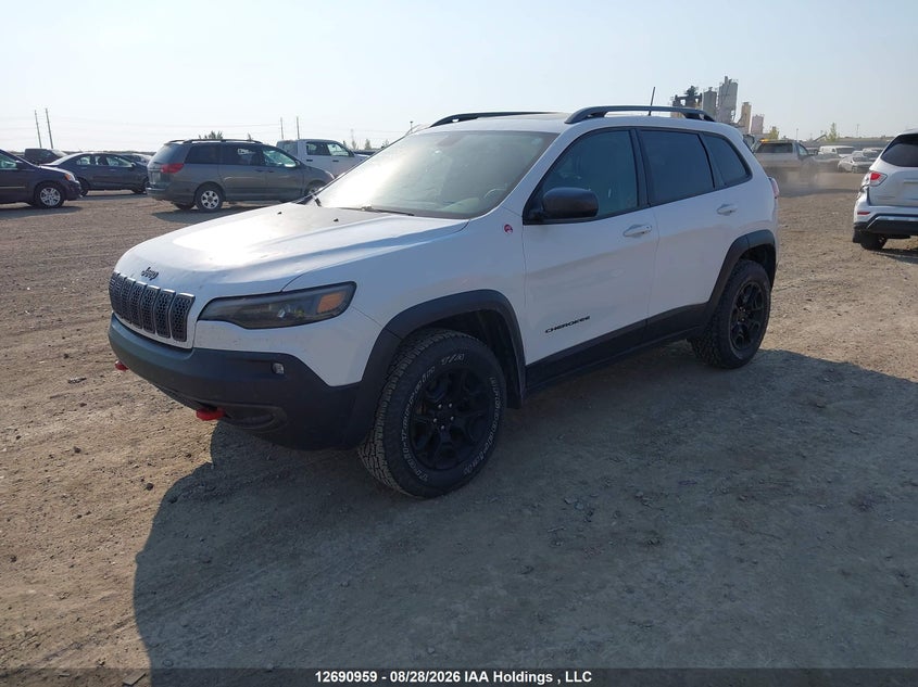 2019 Jeep Cherokee Trailhawk, Hail, IAAI, VIN 1C4PJMBX1KD211037 — photo 2