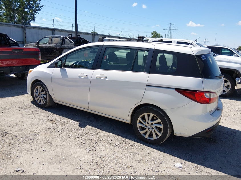 2012 MAZDA 5 HATCHBACK 2.5L I-4 DOHC, VVT, REGULAR , 157HP