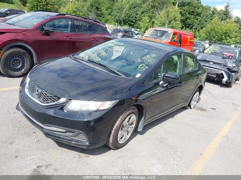 2015 Honda Civic, Правый бок, IAAI, VIN 2HGFB2F43FH038418 — фото 2