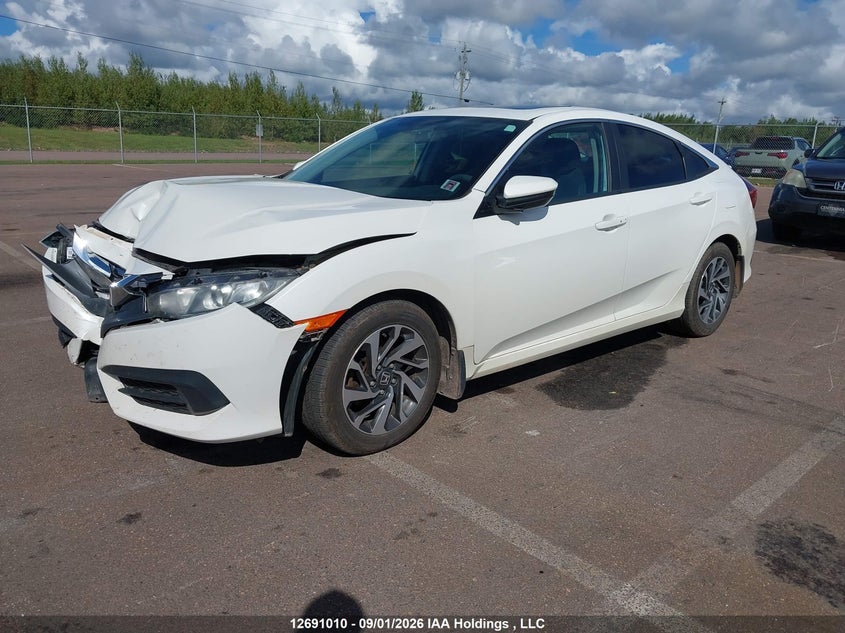 2016 Honda Civic, Удар спереду, IAAI, VIN 2HGFC2F7XGH033905 — фото 2