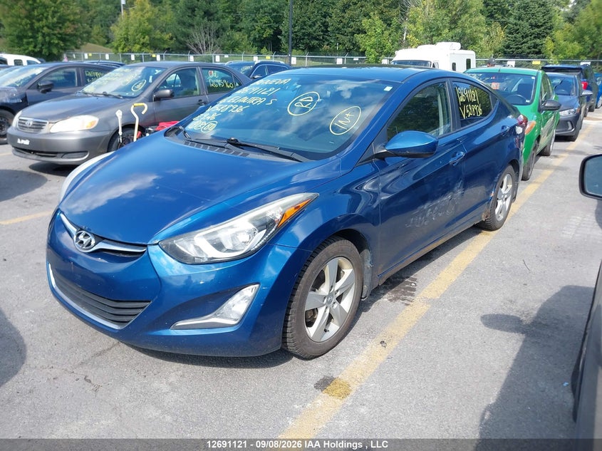 2016 Hyundai Elantra, Left Side, IAAI, VIN KMHDH4AE7GU528936 — photo 2