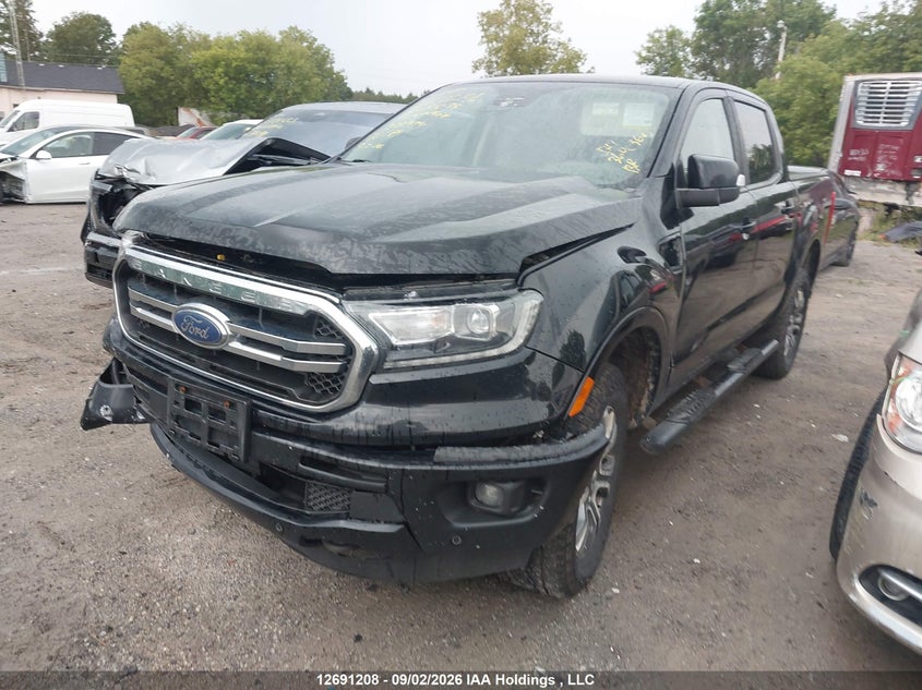 2019 Ford Ranger, Удар спереди, IAAI, VIN 1FTER4FH6KLA04099 — фото 2