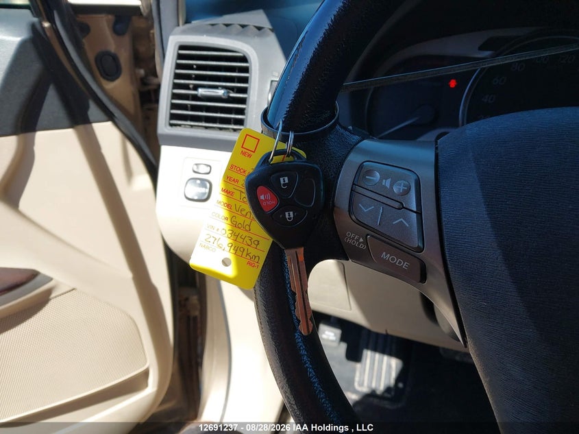 2010 TOYOTA VENZA SPORT UTILITY VEHICLE 2.7L I4 FI DOHC 16V NF4