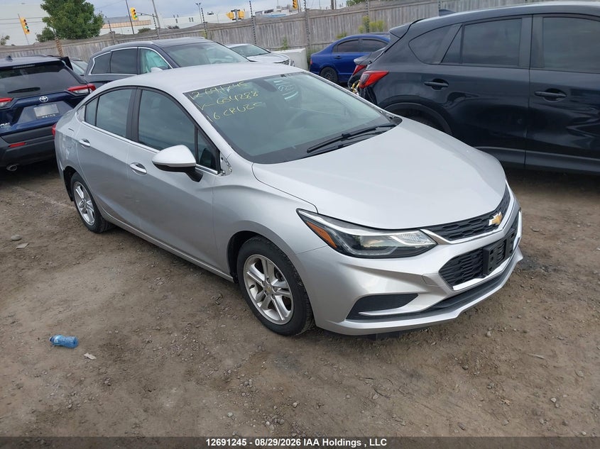 2016 Chevrolet Cruze Lt Auto, Удар ззаду, IAAI, VIN 3G1BE5SM5GS604288
