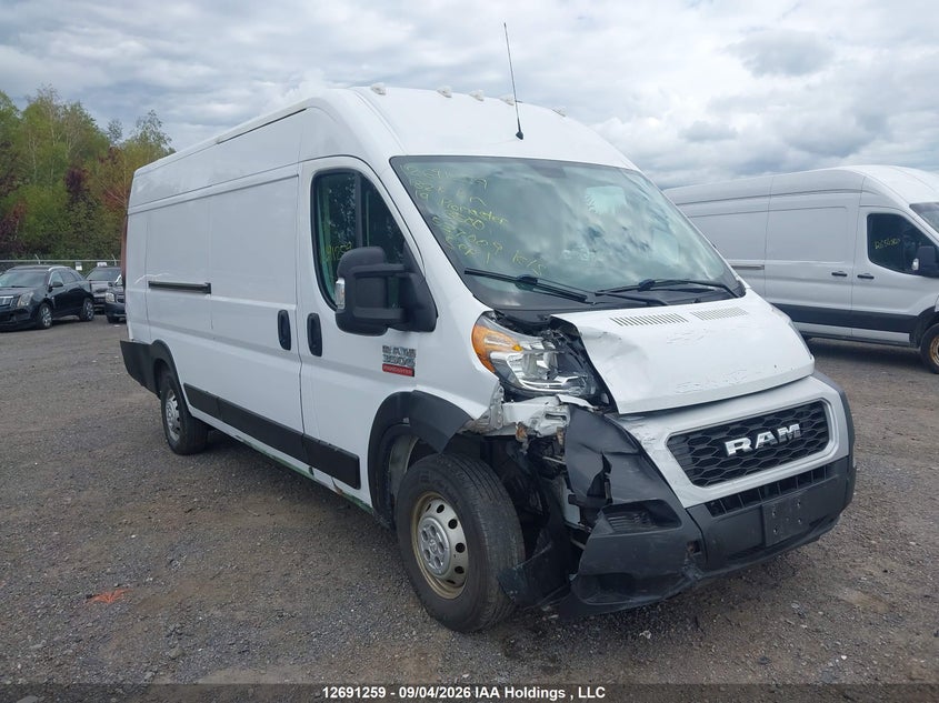 2019 Ram Promaster 3500 3500 High, Rear, IAAI, VIN 3C6URVJG3KE537009