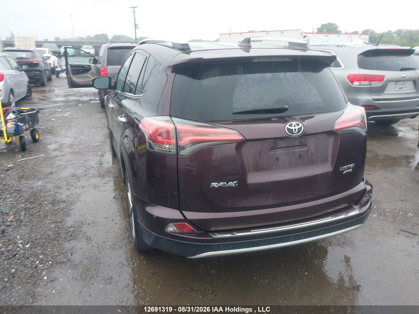 Vin: 2t3dfrev6gw432431, lot: 3096160, toyota rav4 limited 20163