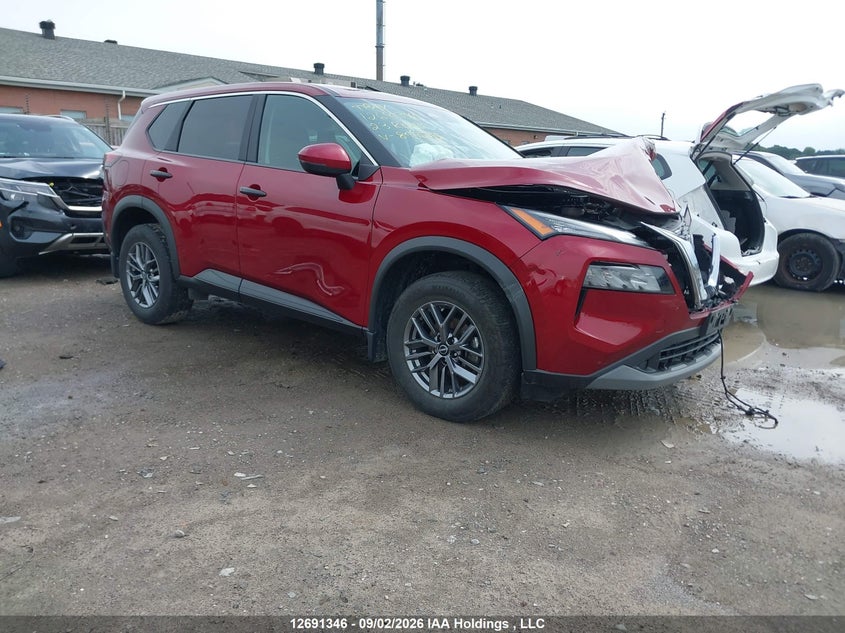 2023 Nissan Rogue S, Удар спереди, IAAI, VIN 5N1AT3AB0PC899265