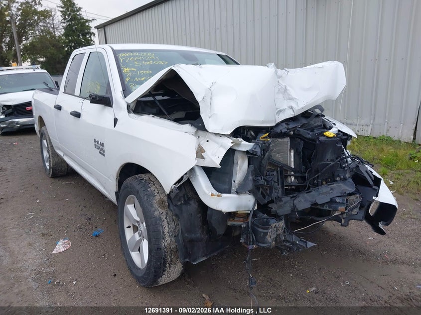 2021 Ram 1500 Classic Tradesman, Front, IAAI, VIN 1C6RR7FG6MS546037