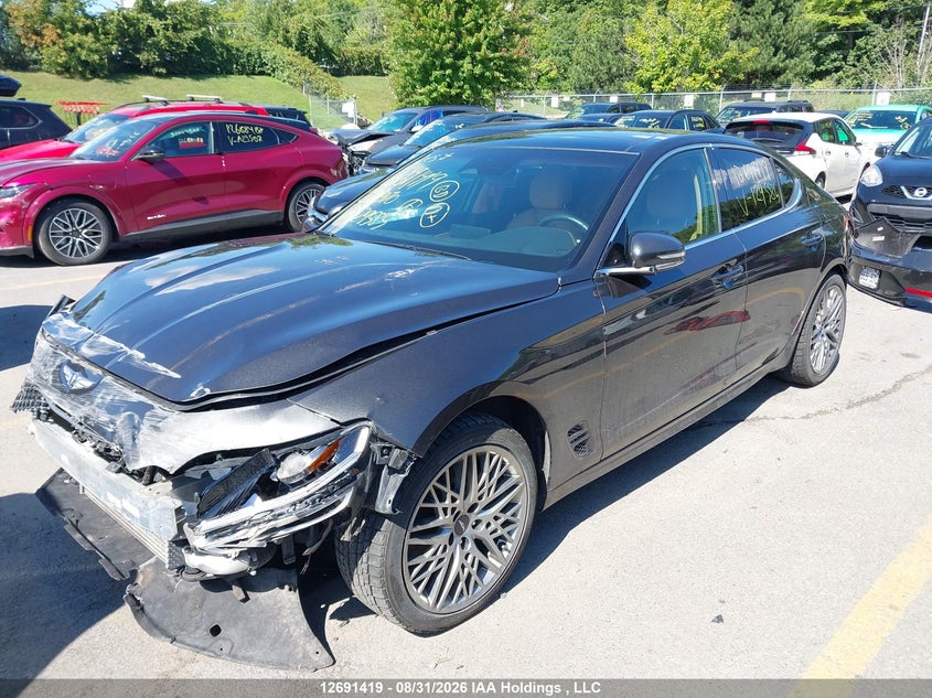 Vin: kmtg34ta9pu129585, lot: 3096279, genesis g70 2.0t advanced awd 20232