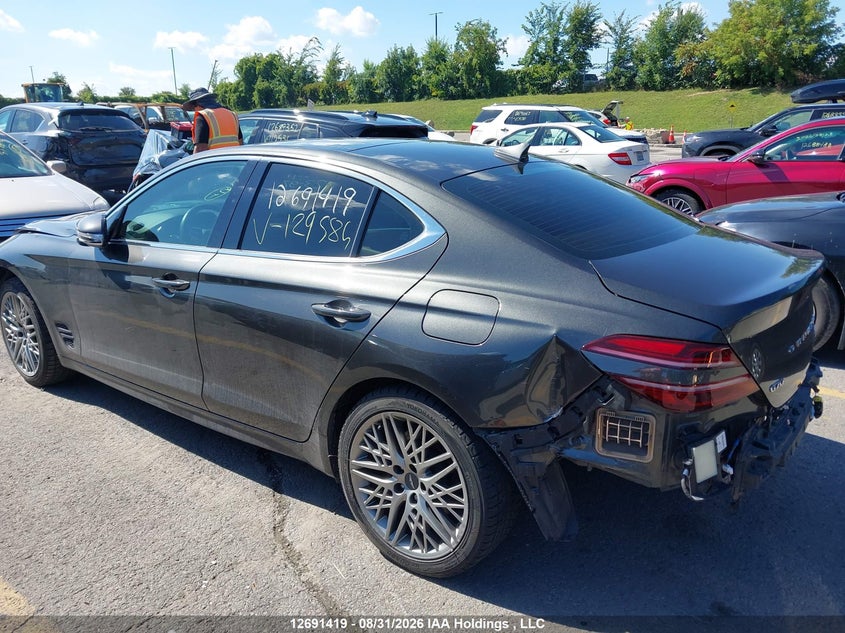 Vin: kmtg34ta9pu129585, lot: 3096279, genesis g70 2.0t advanced awd 20233