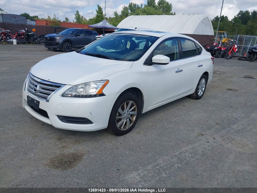 2014 Nissan Sentra, Удар ззаду, IAAI, VIN 3N1AB7APXEL660952 — фото 2
