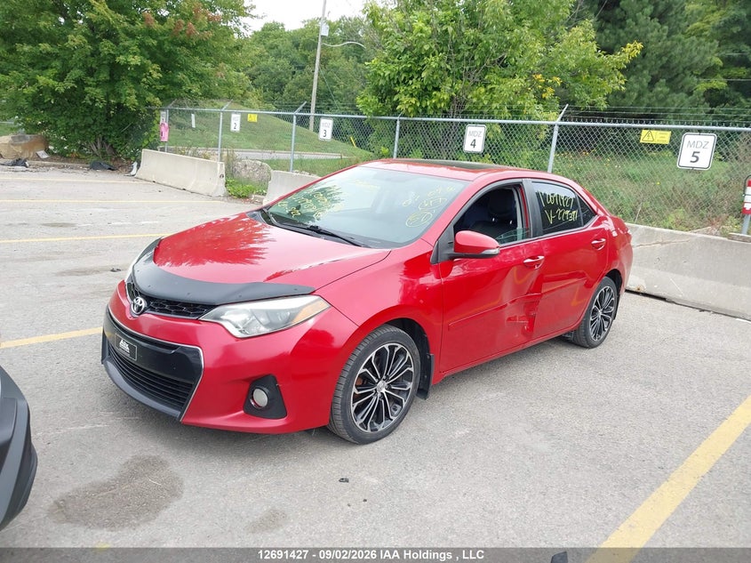 Vin: 2t1burhe0fc229391, lot: 3096287, toyota corolla s 20152