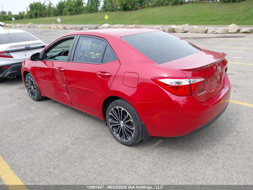 Vin: 2t1burhe0fc229391, lot: 3096287, toyota corolla s 20153