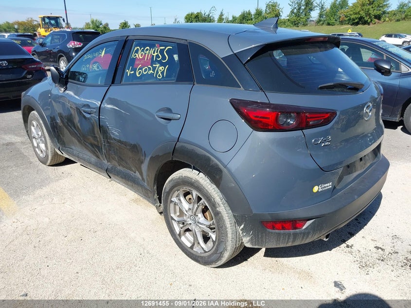 Vin: jm1dkfc74n1602781, lot: 3096317, mazda cx-3 touring 20223