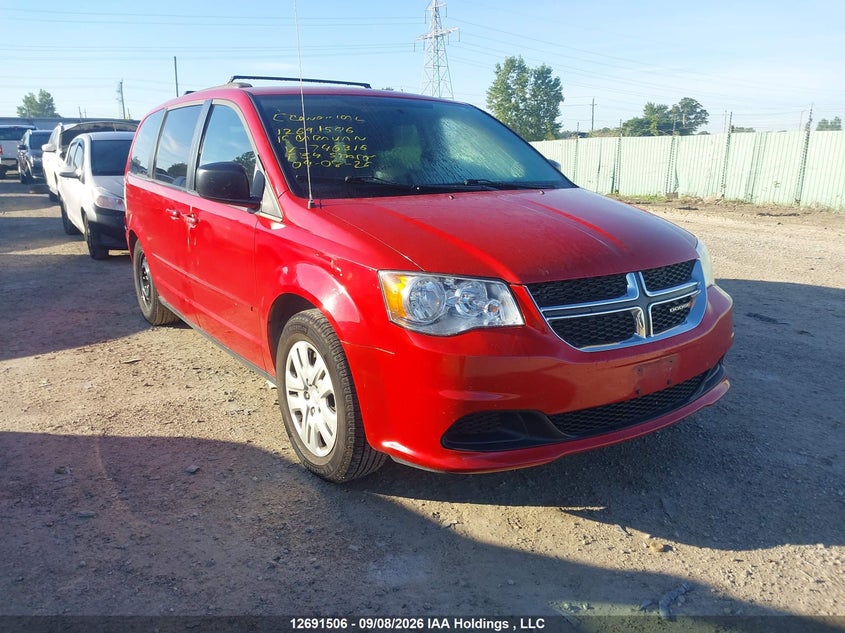 2015 Dodge Grand Caravan Se, Лівий бік, IAAI, VIN 2C4RDGBG0FR746316
