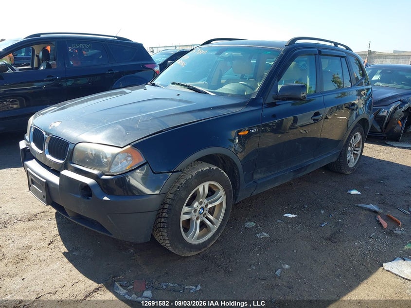 2004 BMW X3 3.0I, Front, IAAI, VIN WBXPA934X4WA60312 — photo 2