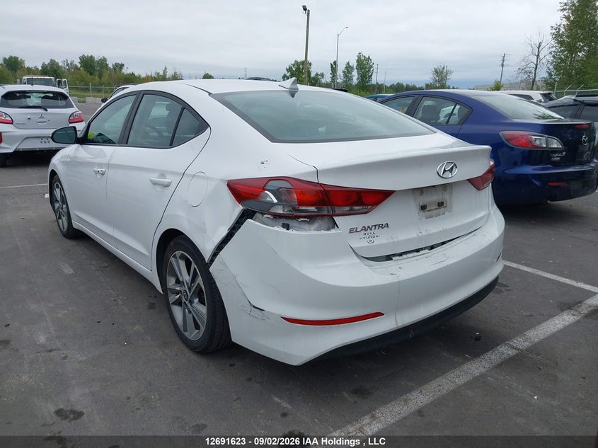 Vin: kmhd84lf6hu405362, lot: 3096489, hyundai elantra gls 20173