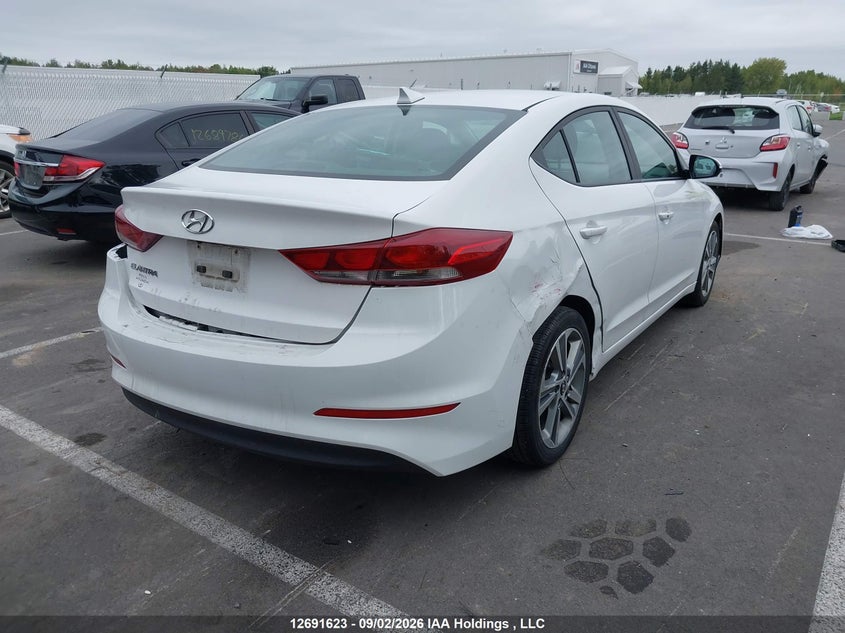 Vin: kmhd84lf6hu405362, lot: 3096489, hyundai elantra gls 20174