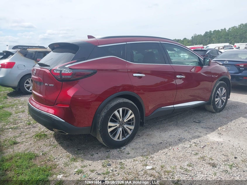 Vin: 5n1az2bs1pc108099, lot: 3096520, nissan murano sv 20234