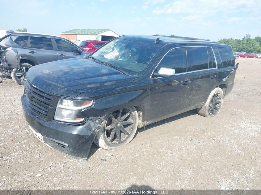 2019 Chevrolet Tahoe, Удар спереду, IAAI, VIN 1GNSKDEC0KR398295 — фото 2