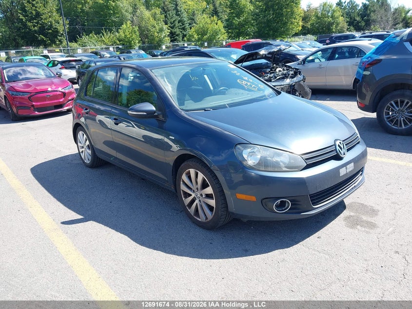 2013 Volkswagen Golf 2.5L Comfortline/2.5L Highline/2.5L Trendline/Wolfsburg Edition 2.5L, Лівий бік, IAAI, VIN WVWCA7AJ8DW128855