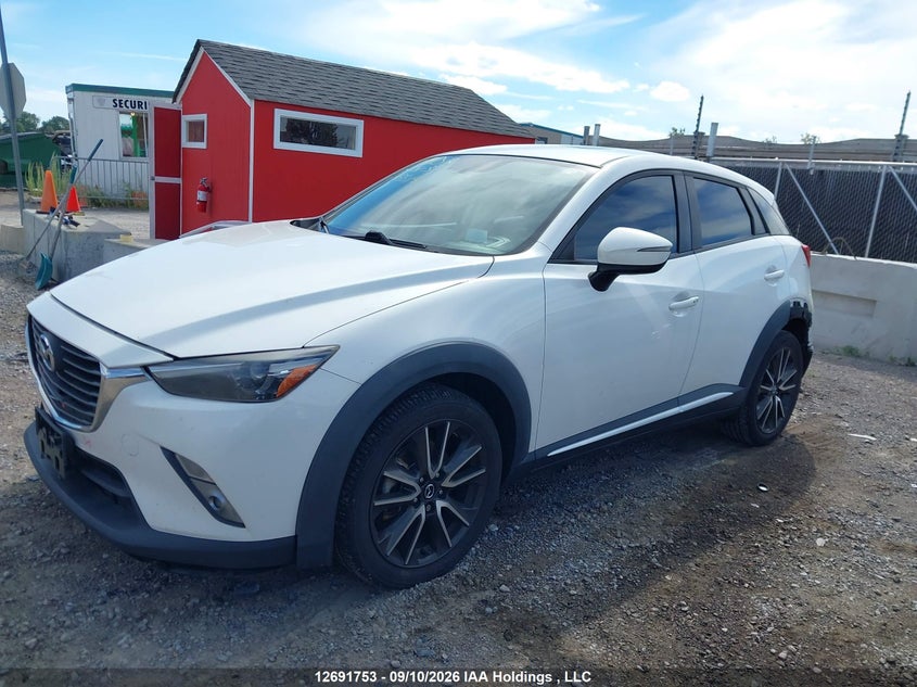 Vin: jm1dkbd75g0105514, lot: 3096621, mazda cx-3 gt 20162