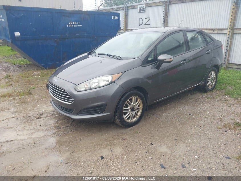 2015 Ford Fiesta, Удар спереду, IAAI, VIN 3FADP4BJXFM154155 — фото 2