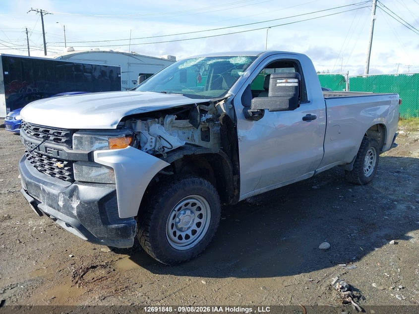 2020 Chevrolet Silverado 1500 Work Truck, Left Side, IAAI, VIN 3GCNYAEFXLG134533 — photo 2