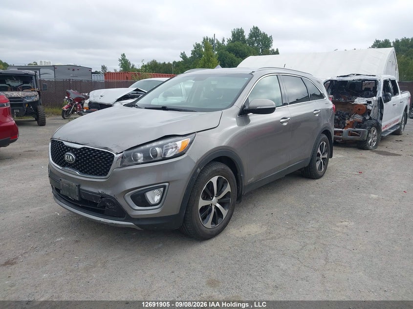 2016 Kia Sorento, Удар спереди, IAAI, VIN 5XYPHDA58GG174945 — фото 2