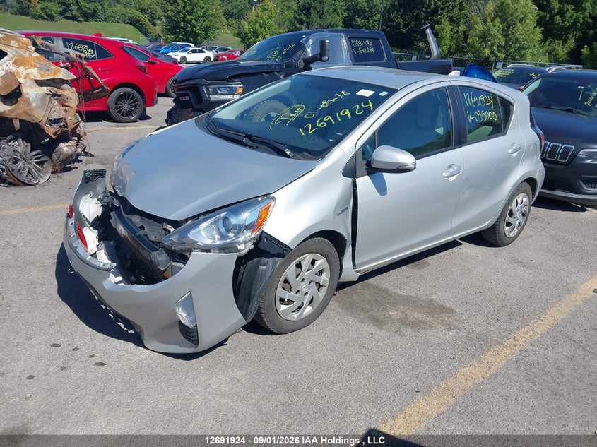 Vin: jtdkdtb38f1099000, lot: 3096797, toyota prius c technology 20152