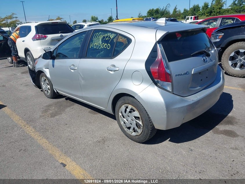 Vin: jtdkdtb38f1099000, lot: 3096797, toyota prius c technology 20153