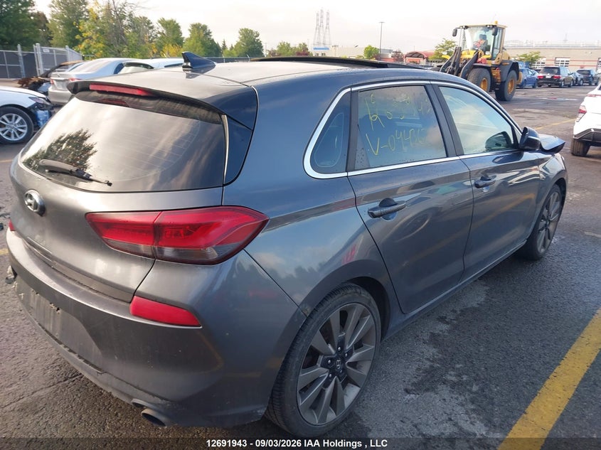 Vin: kmhh55lc3ju044362, lot: 3096816, hyundai elantra gt sport 20184