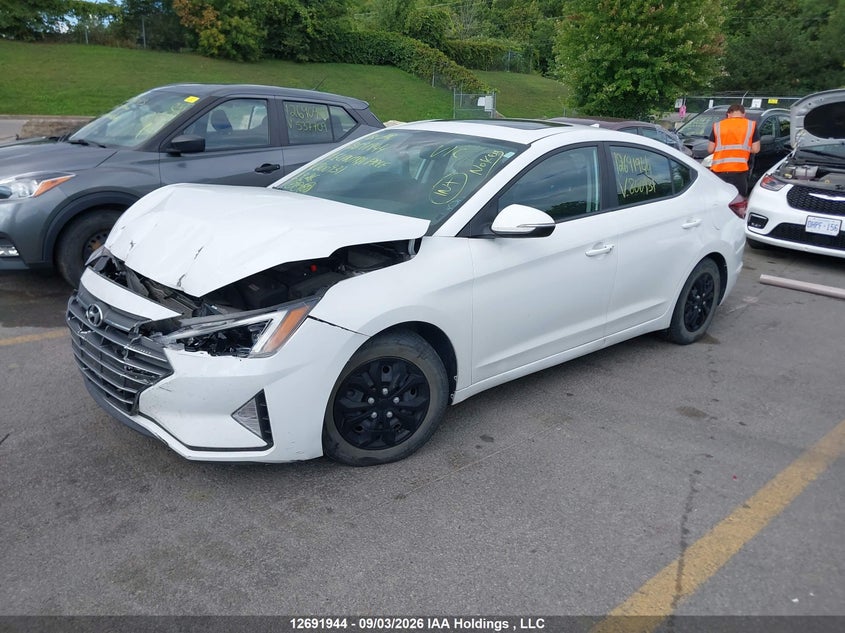 Vin: kmhd84lf1ku800931, lot: 3096817, hyundai elantra preferred 20192