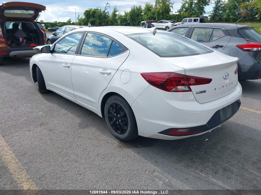 Vin: kmhd84lf1ku800931, lot: 3096817, hyundai elantra preferred 20193