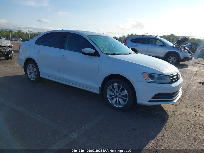 2016 Volkswagen Jetta 1.4 Tsi Trendline/1.4 Tsi Trendline+, Удар спереди, IAAI, VIN 3VW167AJ9GM317010