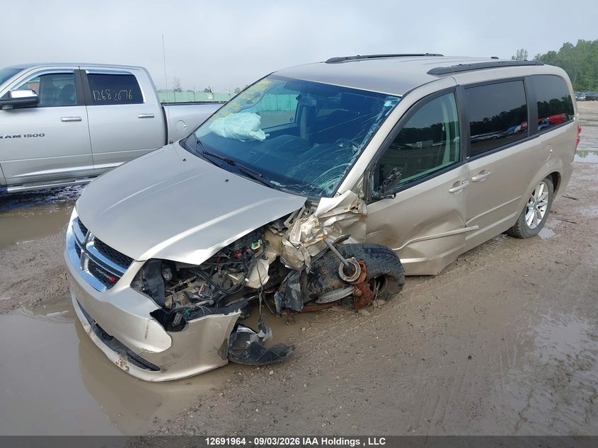 2013 Dodge Caravan, Удар спереди, IAAI, VIN 2C4RDGBG3DR701206 — фото 2