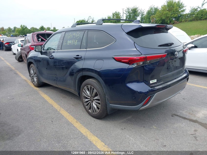 Vin: 5tdfzrbh1ms107858, lot: 3096838, toyota highlander limited 20213