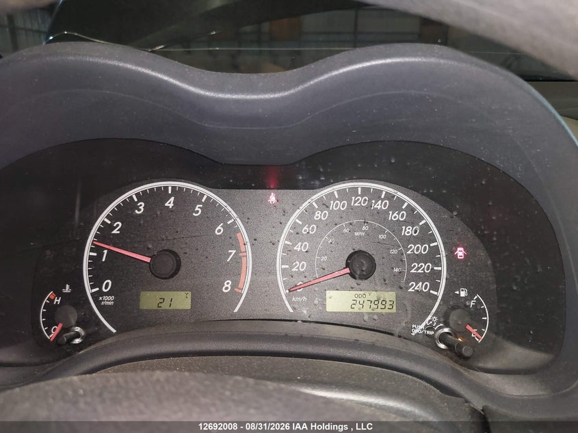 2011 TOYOTA COROLLA SEDAN 1.8L I4 FI DOHC 16V NF4