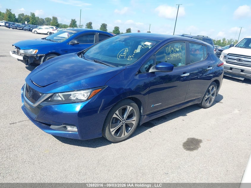 Vin: 1n4az1cp9kc315492, lot: 3096889, nissan leaf sv 20192