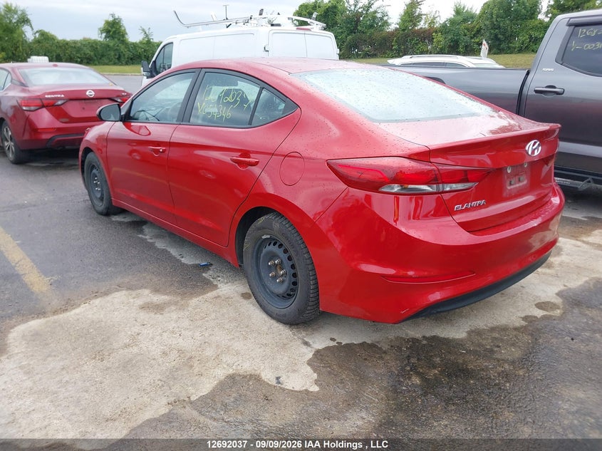 Vin: 5npd74lf3hh054346, lot: 3096910, hyundai elantra se 20173
