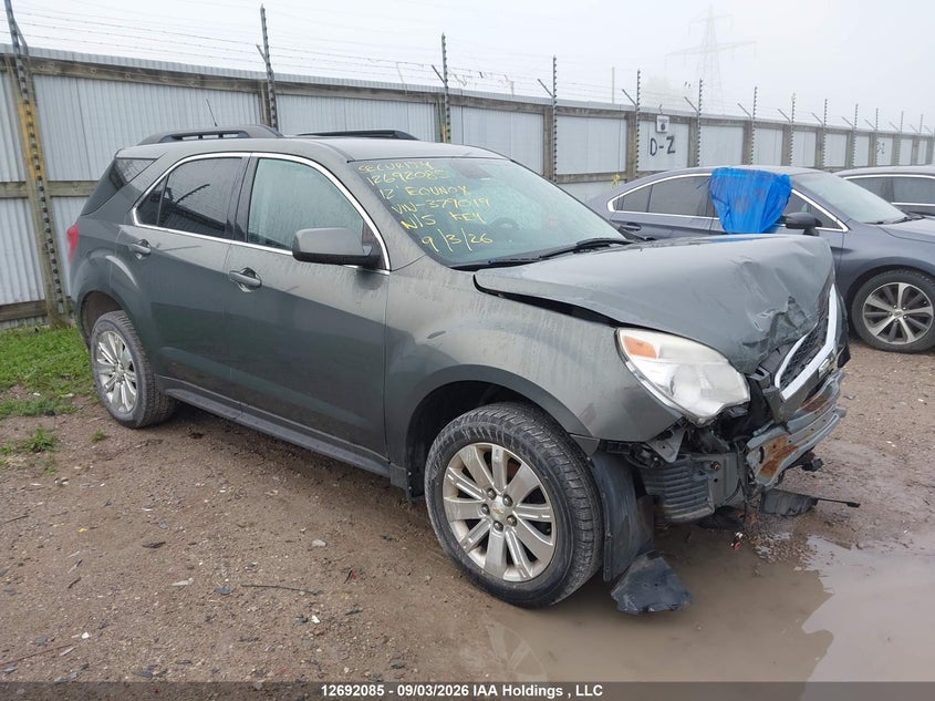 2012 Chevrolet Equinox 1Lt, Front, IAAI, VIN 2GNFLDE56C6379019